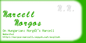 marcell morgos business card